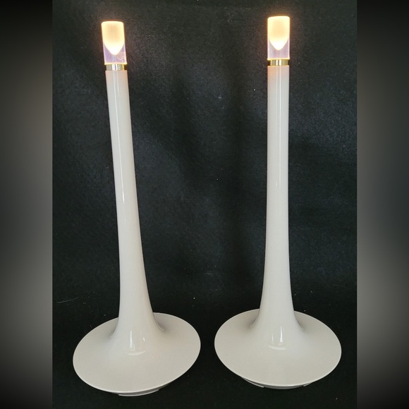 A pair of Vintage 90’s Ikea battery operated off white display candle/lamp - Picture 14 of 15